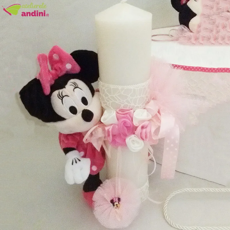 Lumanare Botez Delicate Minnie Mouse1 Lumanare Botez Delicate Minnie Mouse1