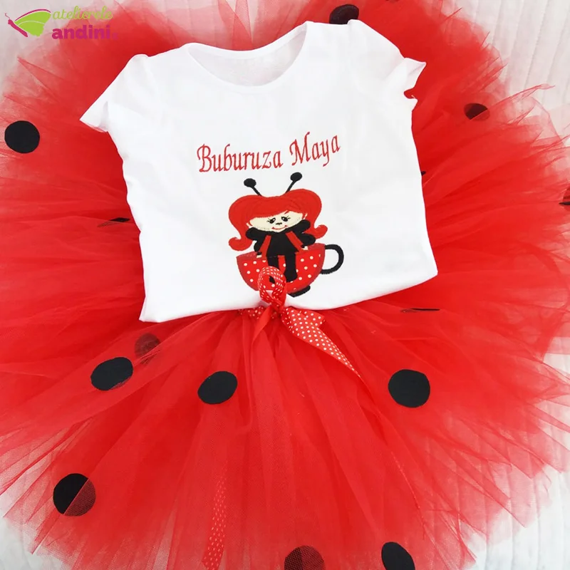 Set Rochita Tutu Red Ladybug1 Set Rochita Tutu Red Ladybug1