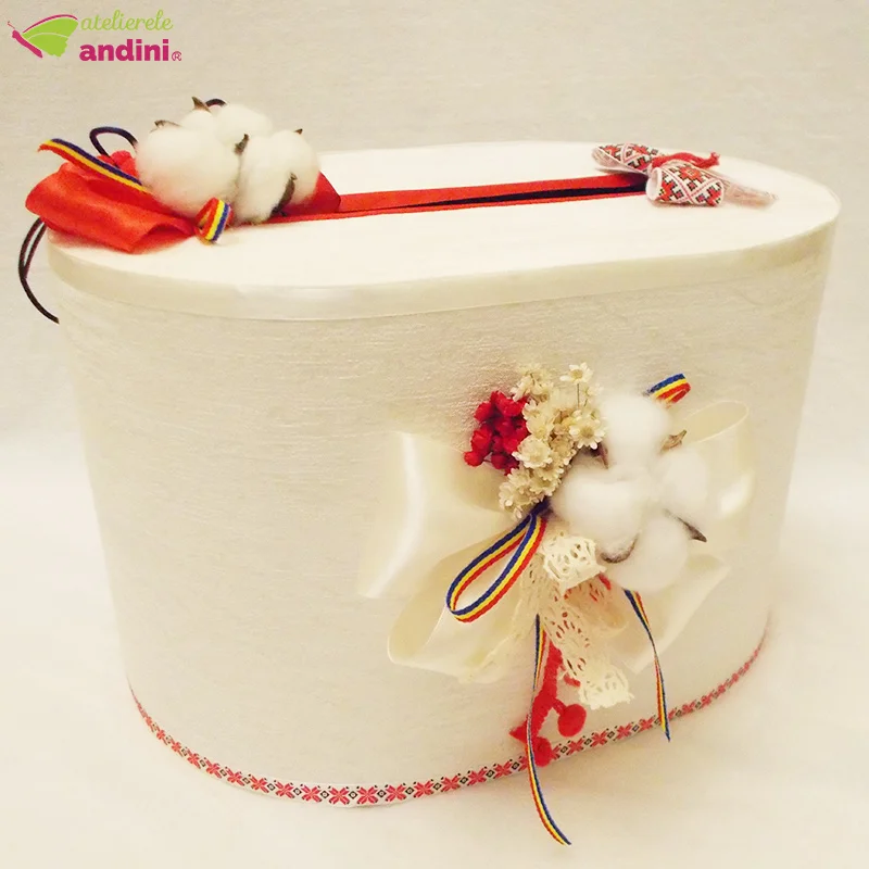 Cutie Dar Botez Flori de Bumbac2