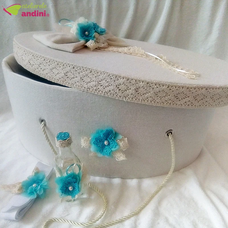 Cutie Trusou Botez Delicate Azur 3