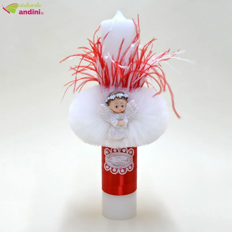 Lumanare Botez Pretty Red1