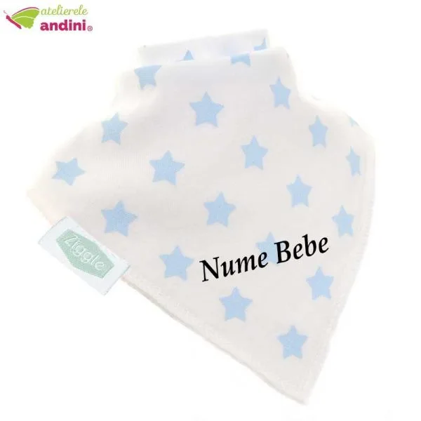 Bavetica Bebe White Blue Stars0