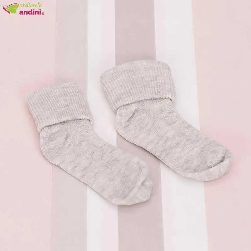 Sosete Bebe Simple Gray1