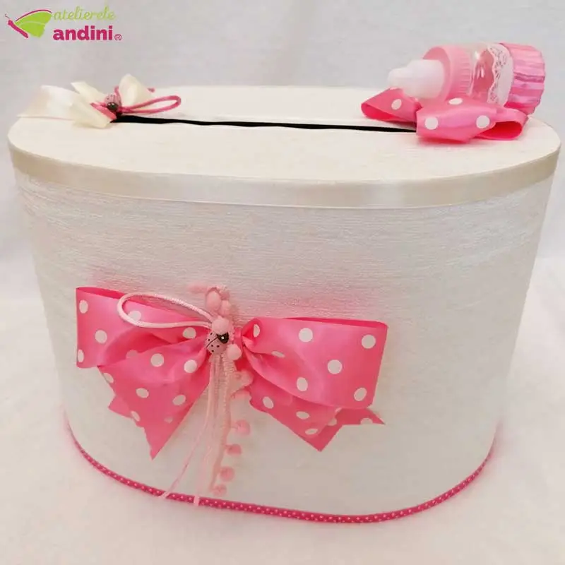 Cutie Dar Botez Roz Bonbon1