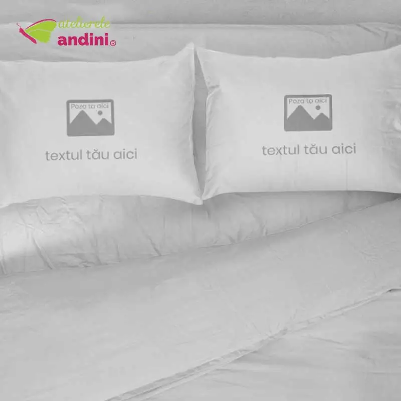 Lenjerie de Pat Personalizata Designul Tau4 Lenjerie de Pat Personalizata Designul Tau4