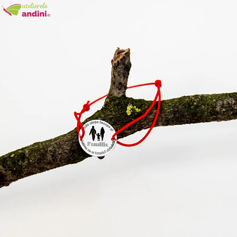 bratara cu banut din argint family1 bratara cu banut din argint family1