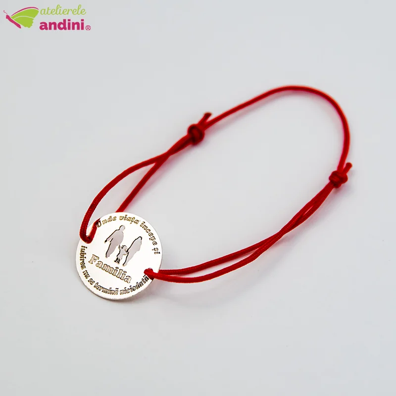 bratara cu banut din argint family2 bratara cu banut din argint family2