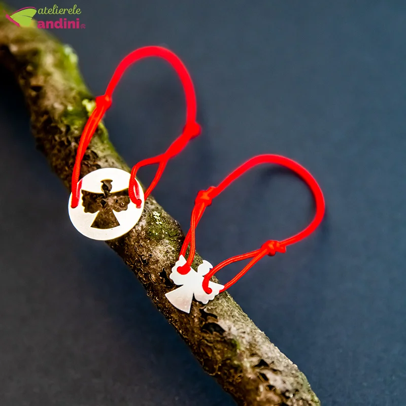 set 2 bratari cu banut si ingeras din argint eternal1 set 2 bratari cu banut si ingeras din argint eternal1