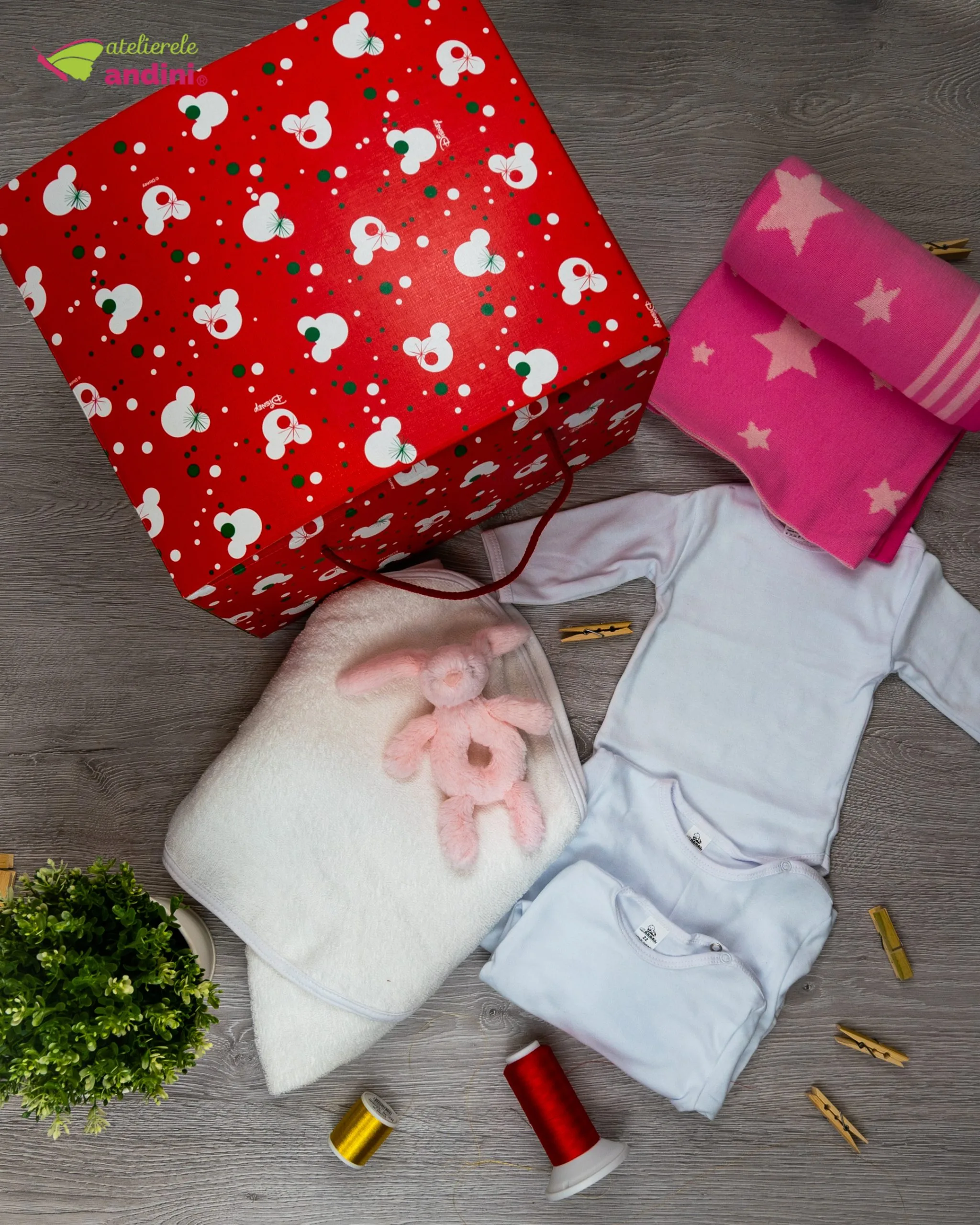 pachet cadou baby girl pink fluffy bunny1 scaled