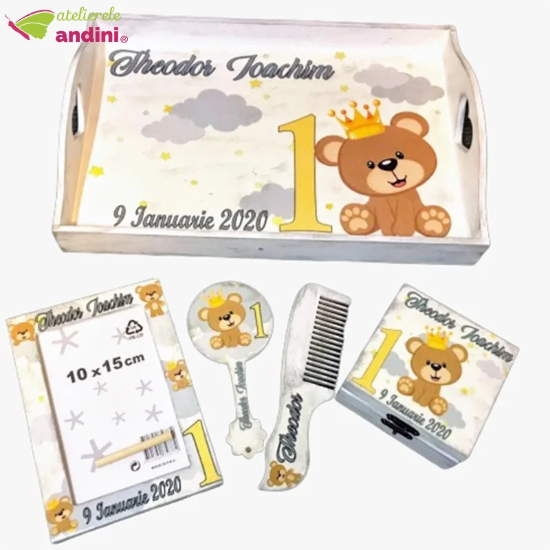 set mot 1 an royal bear 6 piese1 set mot 1 an royal bear 6 piese1