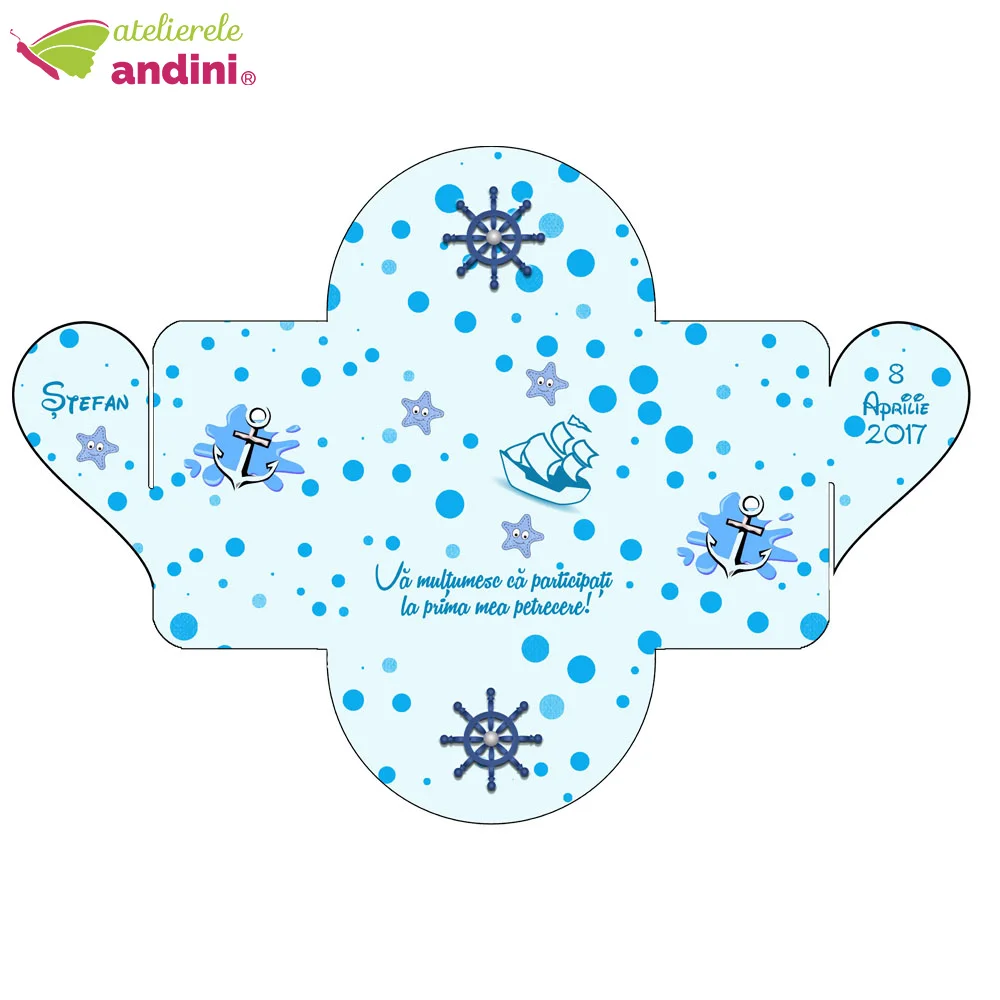 cutiuta personalizata pentru marturie magnet botez inimioara11