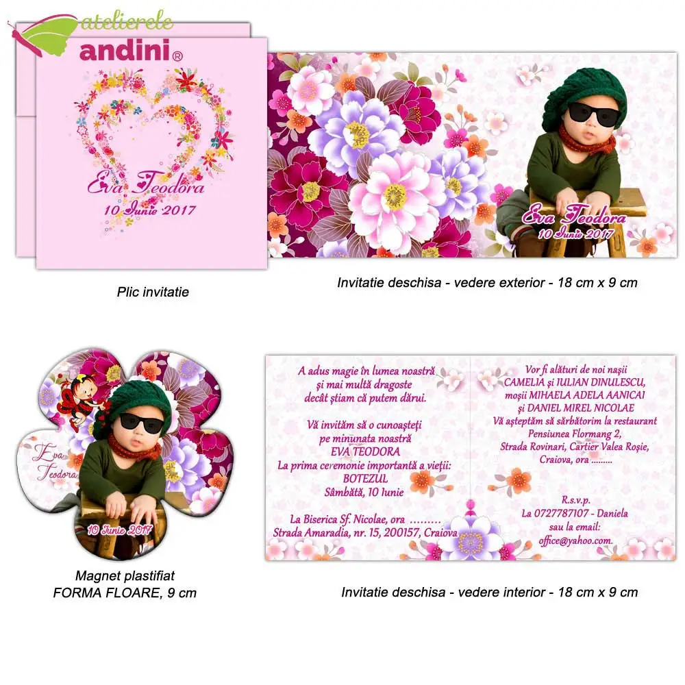 invitatii botez marturie magnet 2in11 invitatii botez marturie magnet 2in11