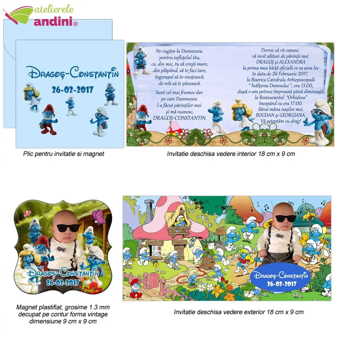 invitatii botez marturie magnet 2in110 invitatii botez marturie magnet 2in110