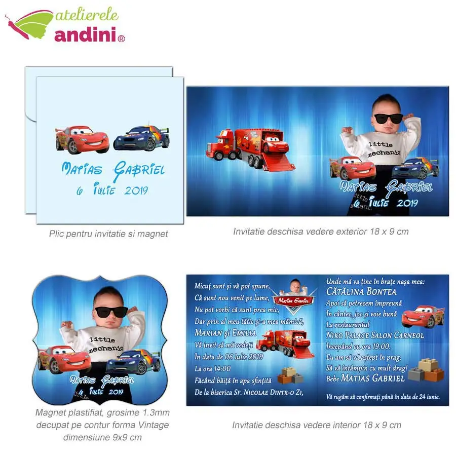 invitatii botez marturie magnet 2in112 invitatii botez marturie magnet 2in112