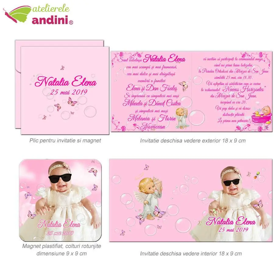 invitatii botez marturie magnet 2in113 invitatii botez marturie magnet 2in113