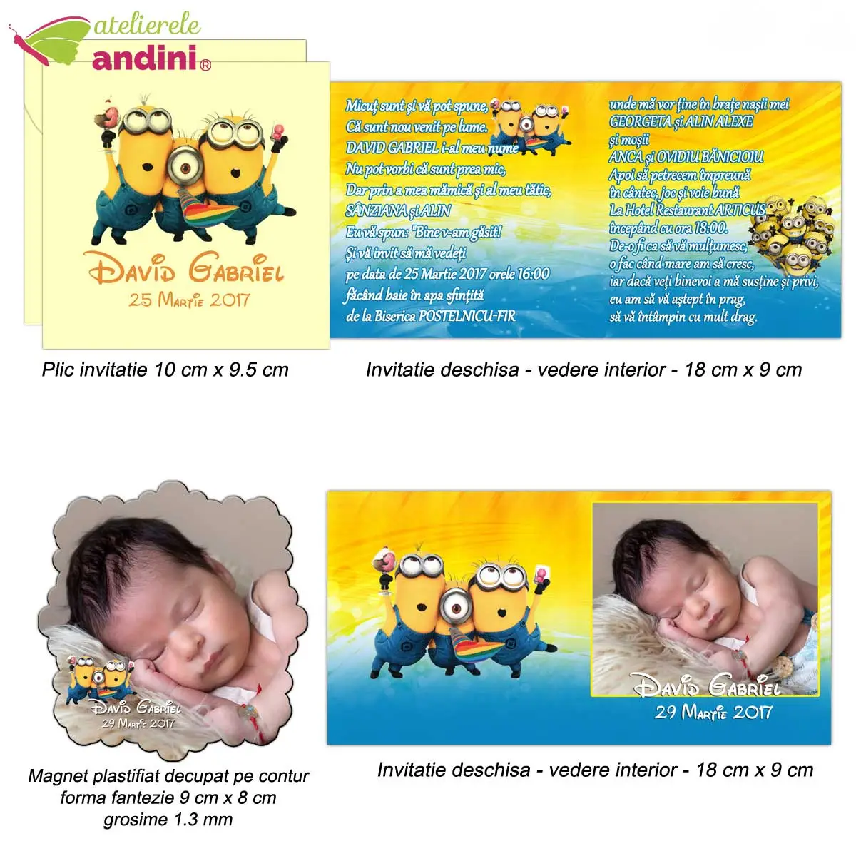 invitatii botez marturie magnet 2in12 invitatii botez marturie magnet 2in12