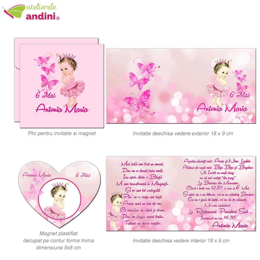 invitatii botez marturie magnet 2in126 invitatii botez marturie magnet 2in126