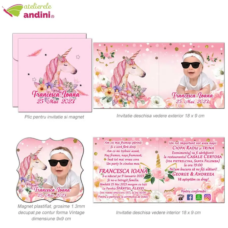 invitatii botez marturie magnet 2in127 invitatii botez marturie magnet 2in127