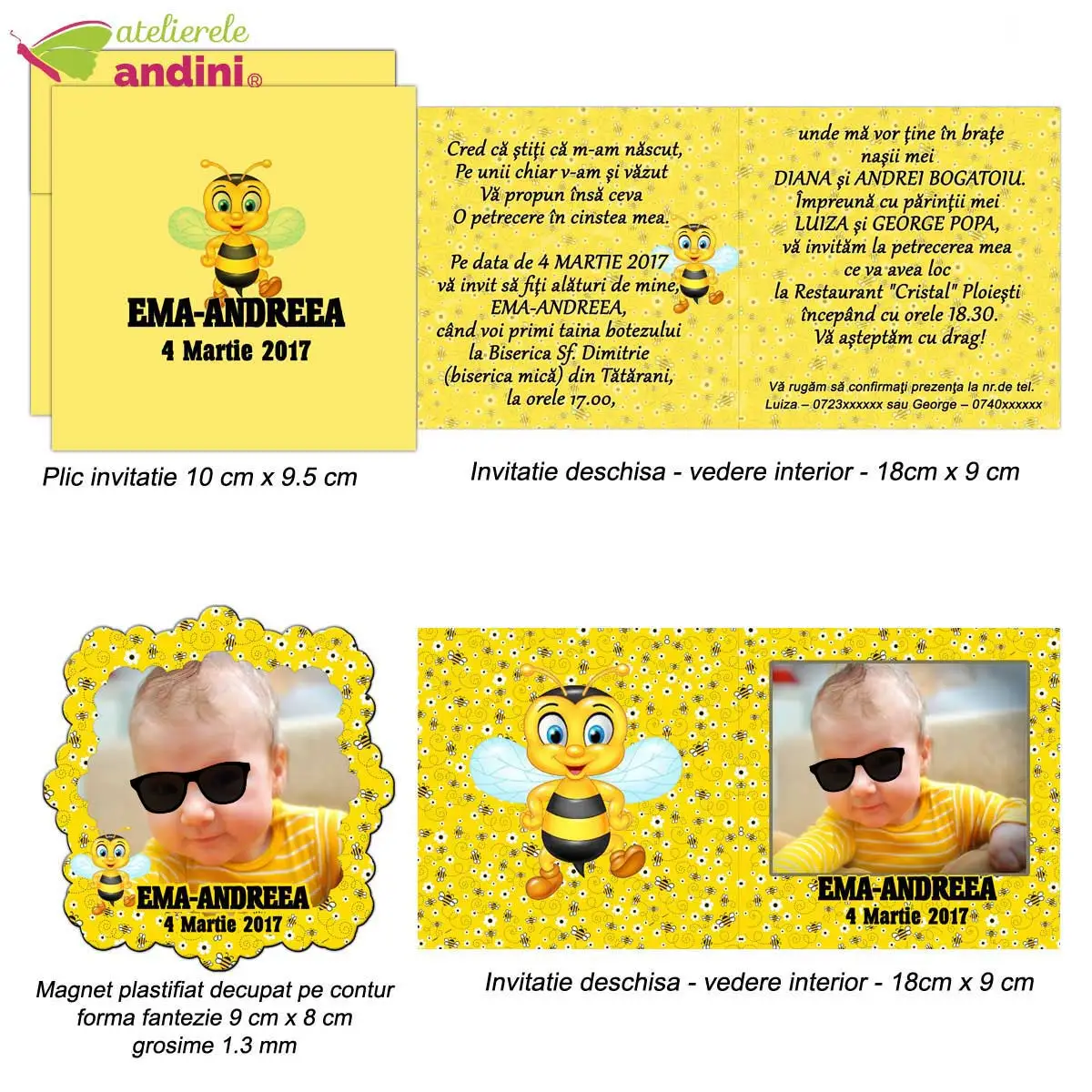 invitatii botez marturie magnet 2in13 invitatii botez marturie magnet 2in13