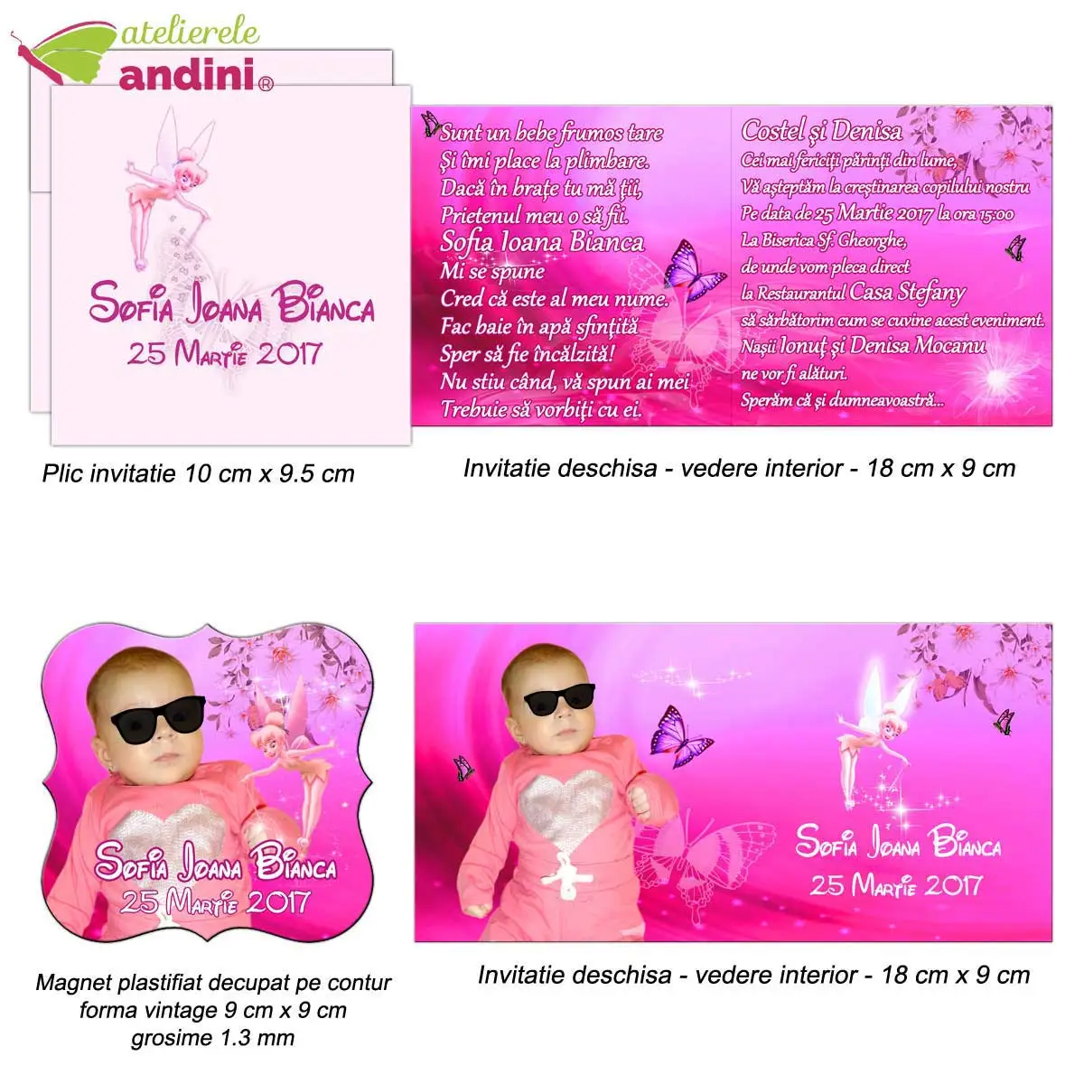 invitatii botez marturie magnet 2in14 invitatii botez marturie magnet 2in14