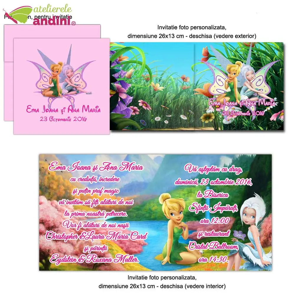 invitatii botez personalizate plic12 invitatii botez personalizate plic12