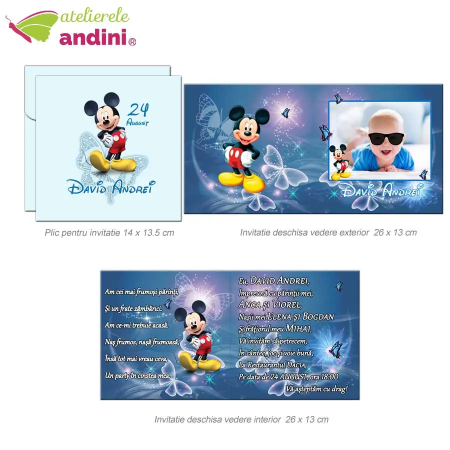 invitatii botez personalizate plic26 invitatii botez personalizate plic26