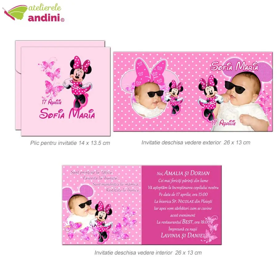 invitatii botez personalizate plic29 invitatii botez personalizate plic29