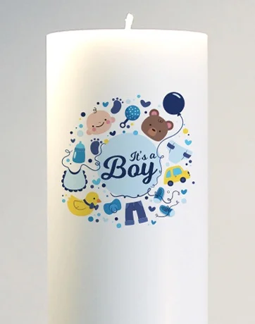 lumanare personalizata botez diverse modele fetita baietel 1