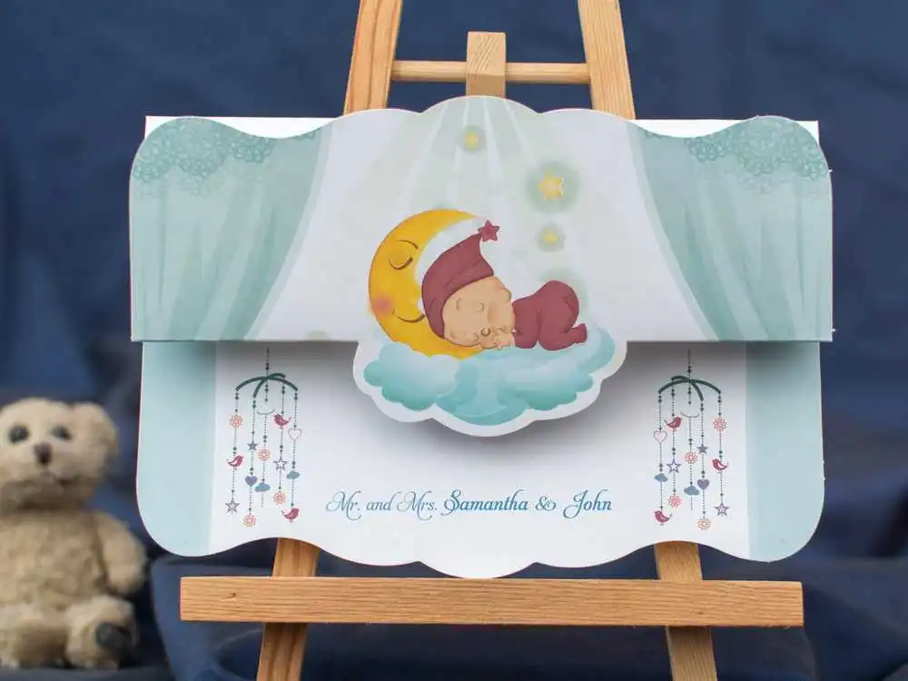 Invitație Botez Pure Baby 1 Invitație Botez Pure Baby 1