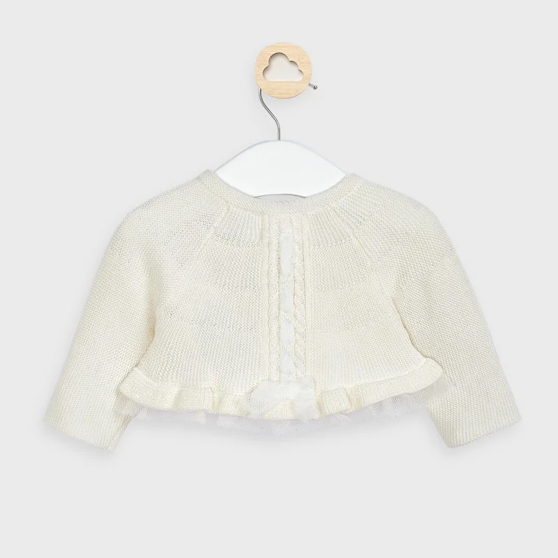 Cardigan White Snow Knit 1