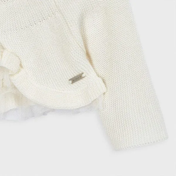 Cardigan White Snow Knit 2