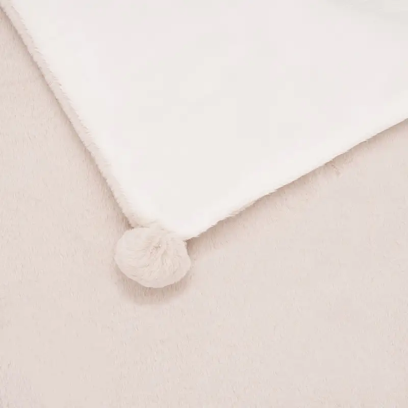 Păturică Blaniță Ivoire Ciucurași  3