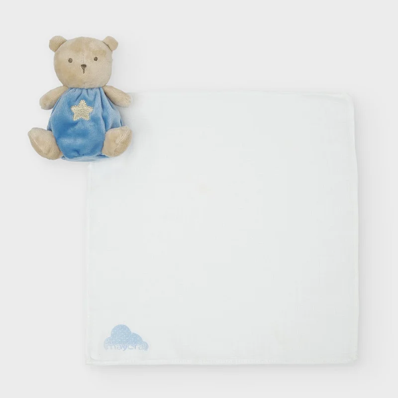 Set jucărie Pluș Blue Bunny și bavetică 2 Set jucărie Pluș Blue Bunny și bavetică 2