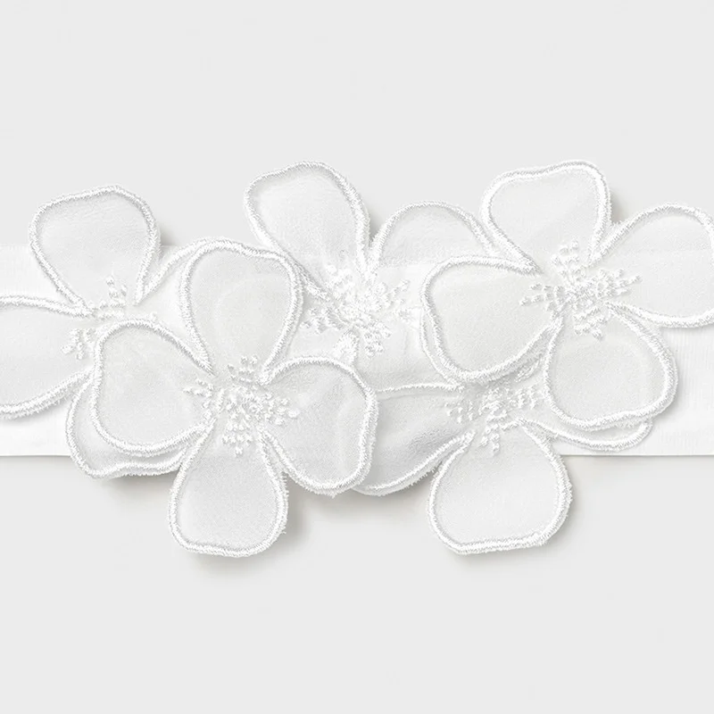 bentita white little flowers marime universala 2