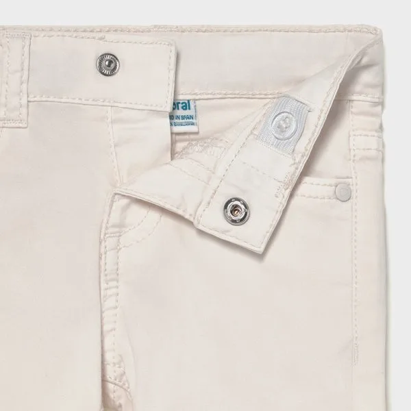 pantaloni baieti light cream 2