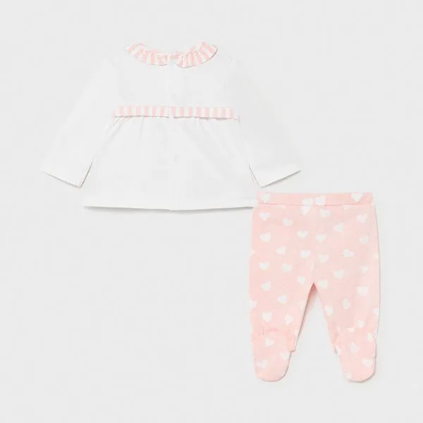 set bluza pantaloni fetite cute hearts2