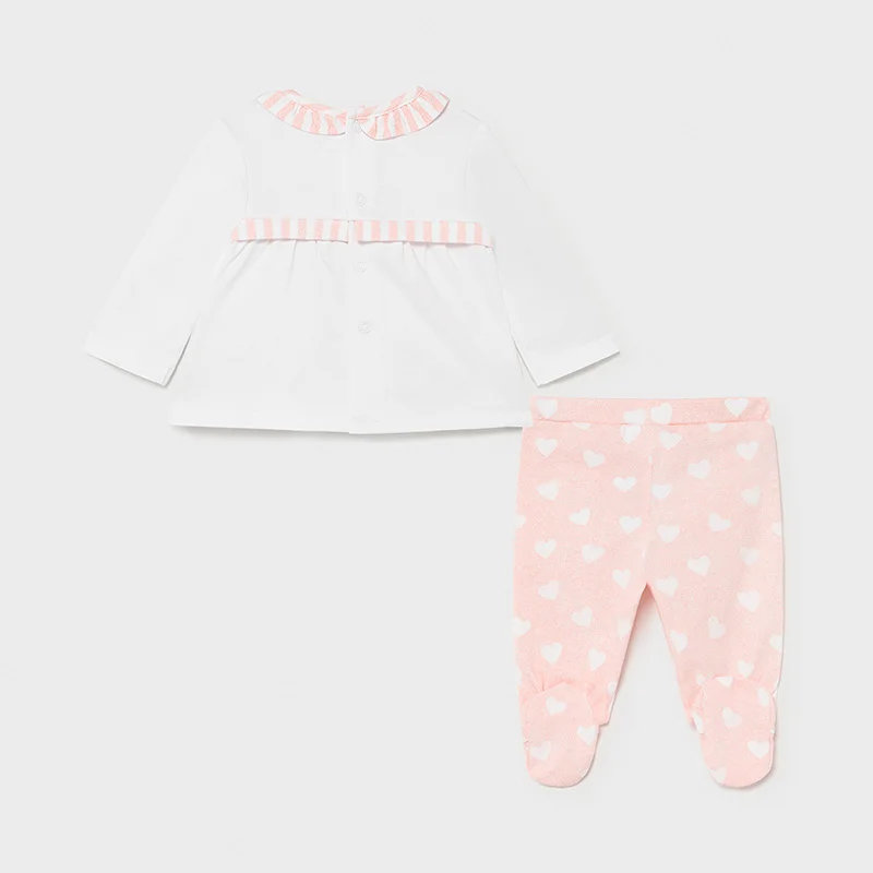 set bluza pantaloni fetite cute hearts2