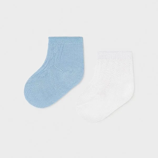 sosete bebe simple blue and white1