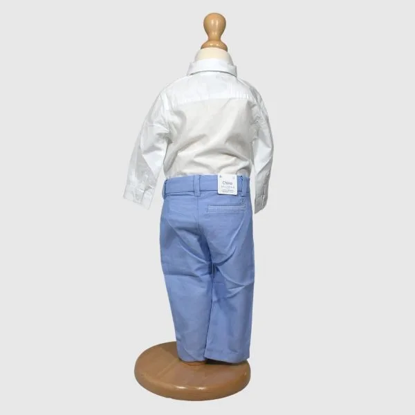 costumas botez baby white light blue 4