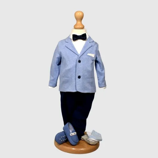 costumas botez light dark blue 1