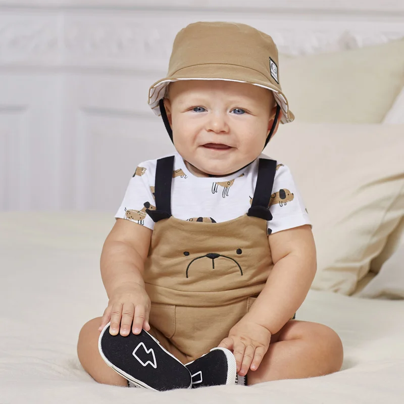 salopeta baieti brown puppy palariuta 2