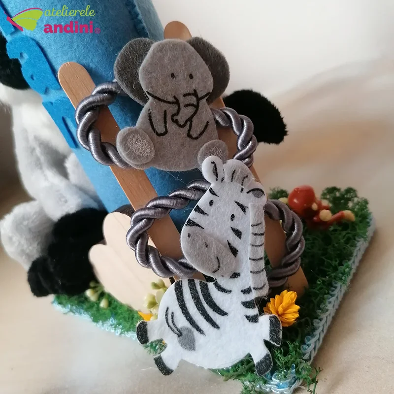 decoratiune primul anisor zoo animals1
