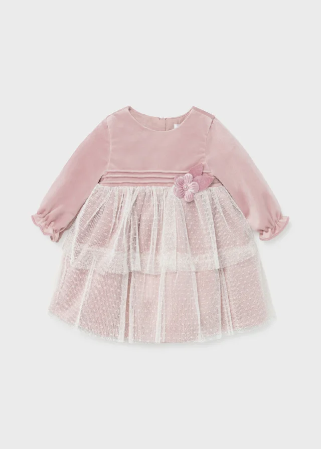 rochie ceremonie combinata nou nascut fata id 11 02818 085 L 4