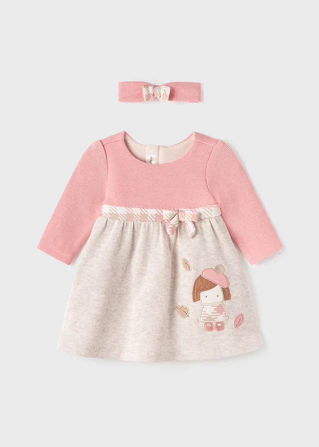 rochie ecofriends combinata diadema nou nascut fata id 11 02894 085 L 4