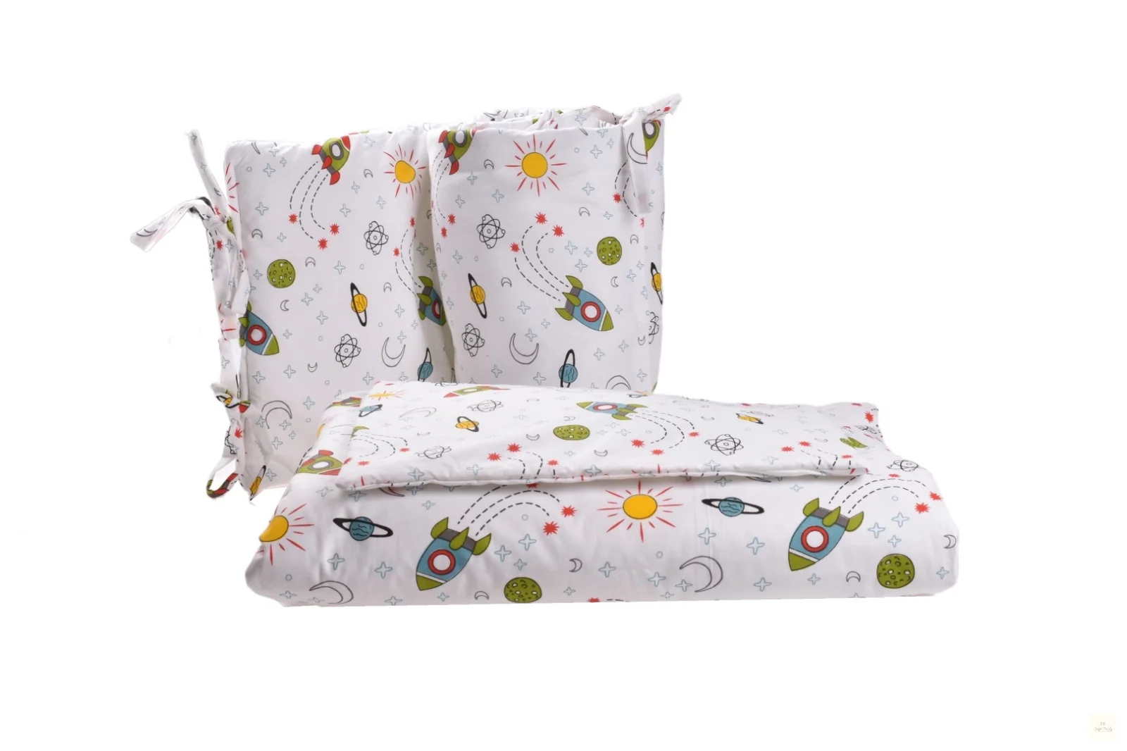 set complet lenjerie si aparatori patut model rachete 128 9764 set complet lenjerie si aparatori patut model rachete 128 9764