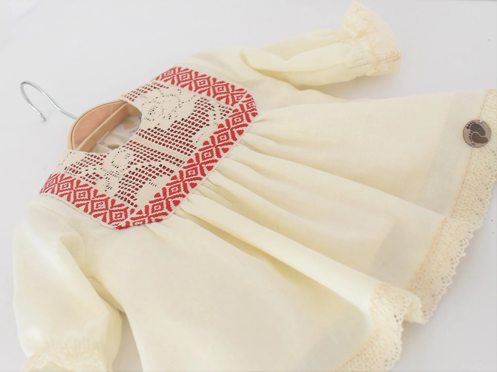 Set complet Botez Traditional Rosu Impletit_1 agapia