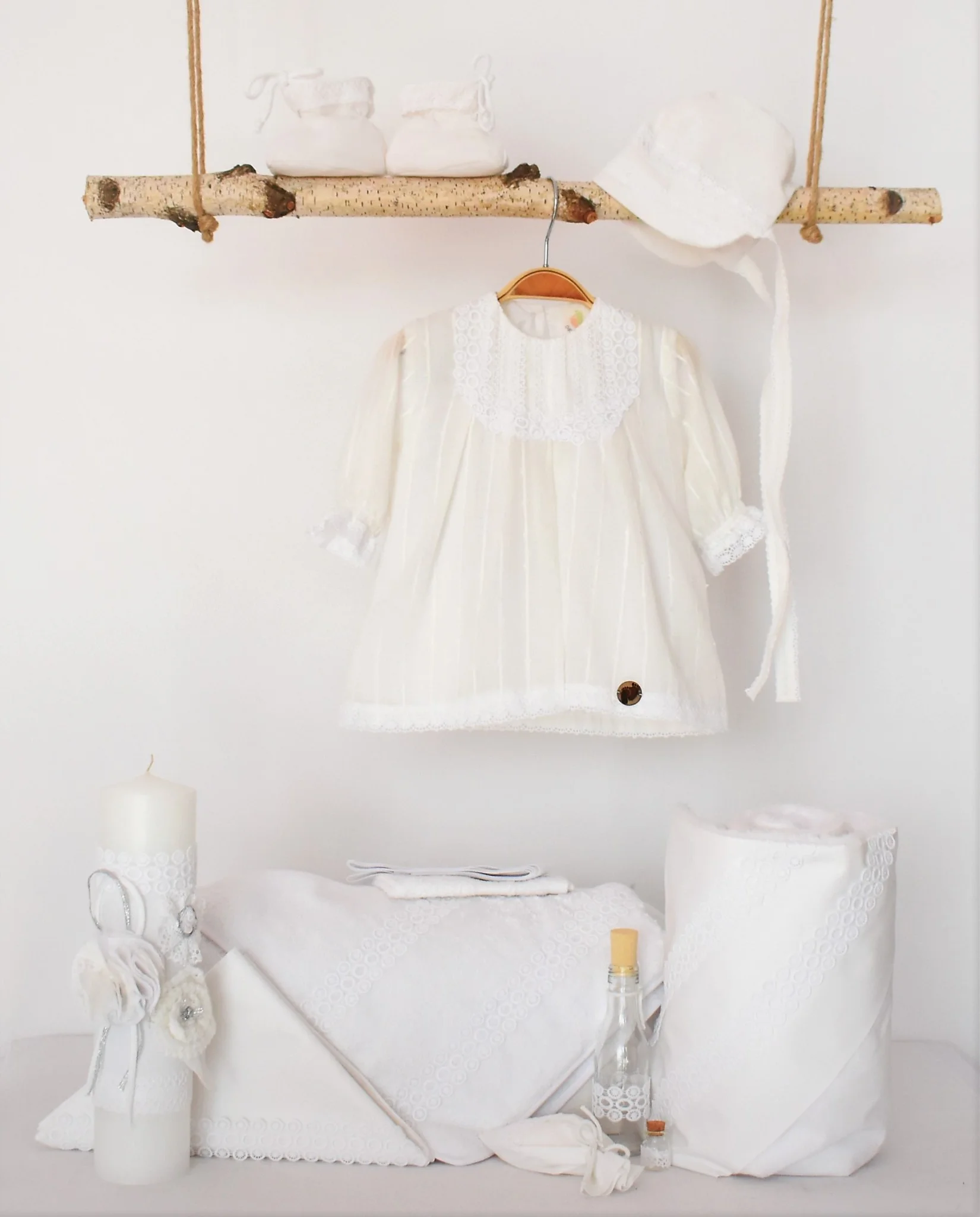 Set complet Botez White Delight colectia fulgi de nea