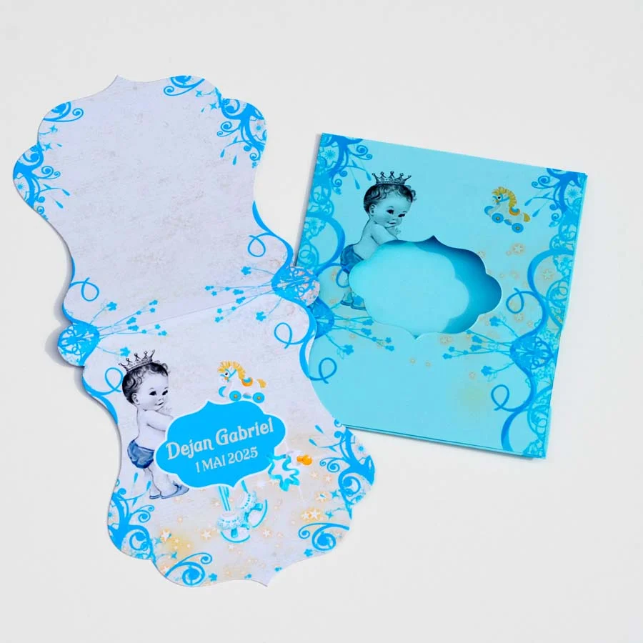 Invitații Botez cu Plic Preformat Micul Prinț_6