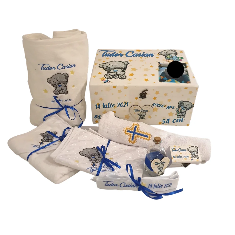Trusou Complet Botez 8 piese Baby Bear