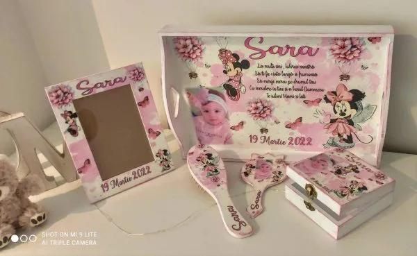 Set Moț 1 An - Princess Minnie - 6 piese